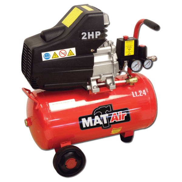 AIR2000K – COMPRESSOR MATAIR KIT 2HP 24L +5PC S/GUN