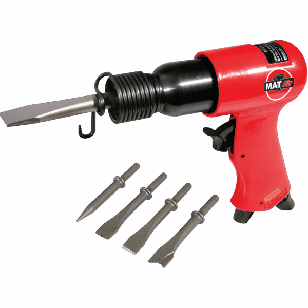 AIR2015 – MATAIR HAMMER 190MM W/4PC CHISEL ROUND
