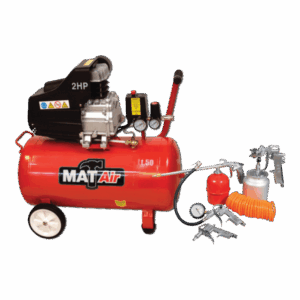AIR2020K – COMPRESSOR MATAIR KIT 2HP 50L +5PC S/GUN