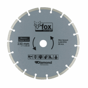 BLY0800 – DIAMOND DISC FOX SEG 230MM WALL CHASER