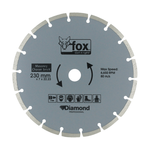 BLY0800 – DIAMOND DISC FOX SEG 230MM WALL CHASER