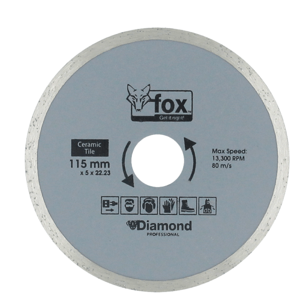 BLY1000 – DIAMOND DISC FOX CONT 115MM TILE PRO