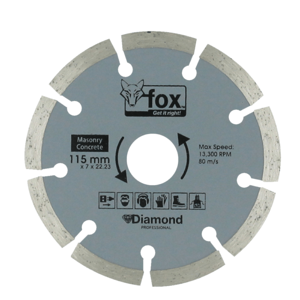 BLY1200 – DIAMOND DISC FOX SEG 115MM CONCRETE PRO