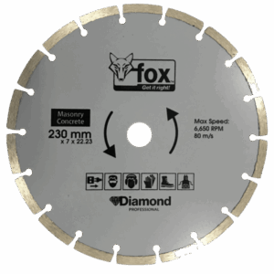 BLY1250 – DIAMOND DISC FOX SEG 230MM CONCRETEPRO