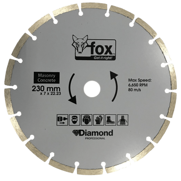 BLY1250 – DIAMOND DISC FOX SEG 230MM CONCRETEPRO