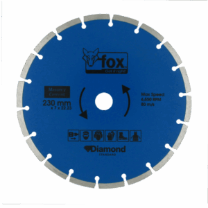 BLY1251 – DIAMOND DISC FOX SEG 230MM MASONRYSTD EA