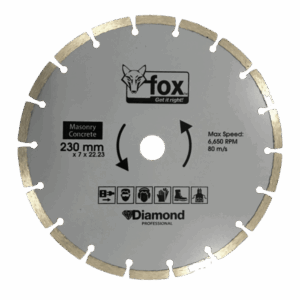 BLY1252 – DIAMOND DISC FOX SEG 230MM CONCRETEPRO30
