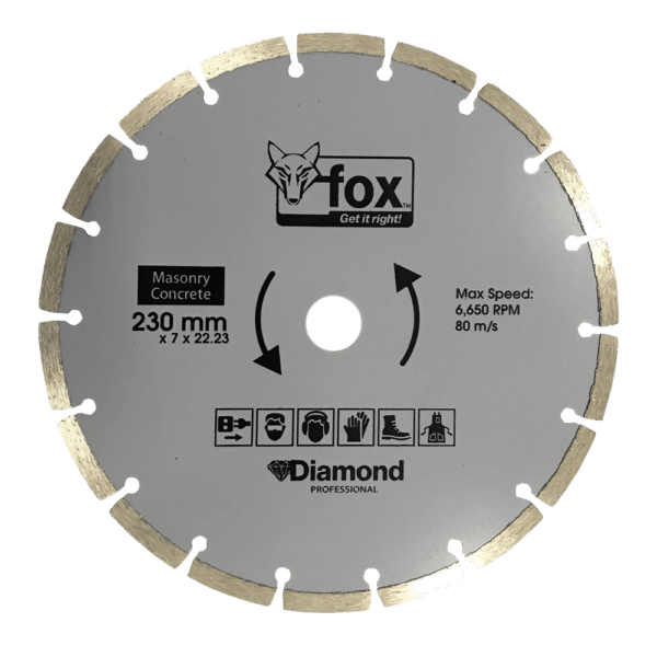 BLY1252 – DIAMOND DISC FOX SEG 230MM CONCRETEPRO30