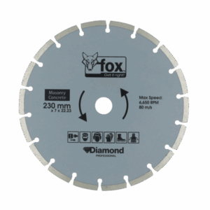 BLY1255 – DIAMOND DISC FOX SEG 230MM CONCRETE A-GR