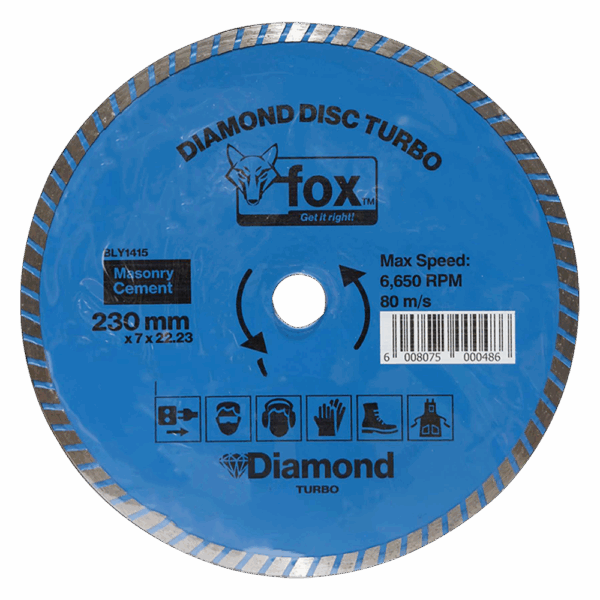 BLY1410 – DIAMOND DISC FOX TURBO 115MM STD