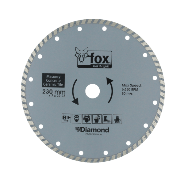 BLY1450 – DIAMOND DISC FOX TURBO 230MM MARBLE PRO