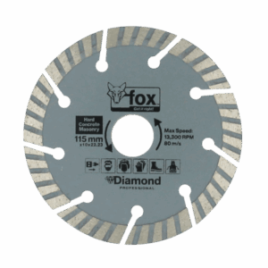 BLY1560 – DIAMOND DISC FOX CURVED 115MM MASONRYPRO