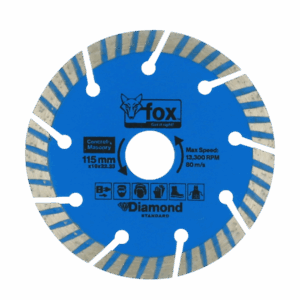 BLY1570 – DIAMOND DISC FOX CURVED 115MM MASONRYSTD