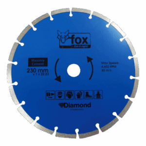 BLY1600 – DIAMOND DISC FOX SEG 230MM MASONRYSTDP10