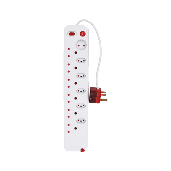 CRE028 – MULTIPLUG 12WAY S/SWITCH SURGE WHITE