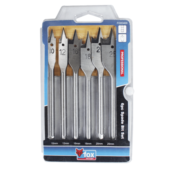 FOX3400 – DRILL SET FOX WOOD SPADE P/6 PRO 10-25MM
