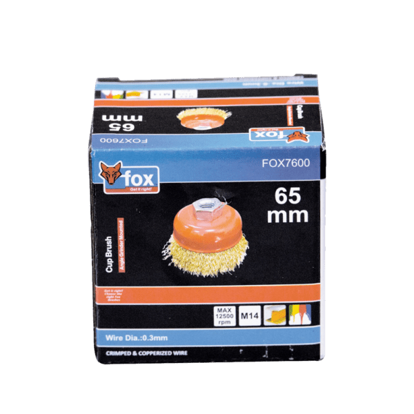 FOX7615 – WIRE CUP FOX CRIMPED M14 100MM(GRINDER)