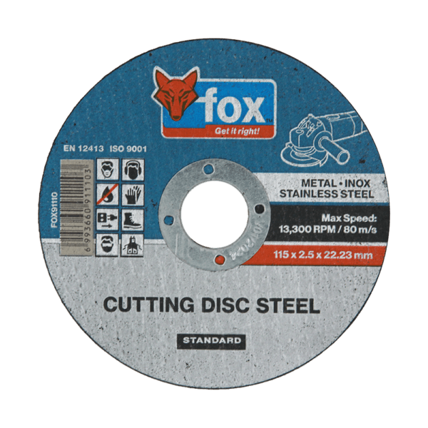 FOX91115 – DISC FOX CUT S/STEEL PRO 115X2.5MM