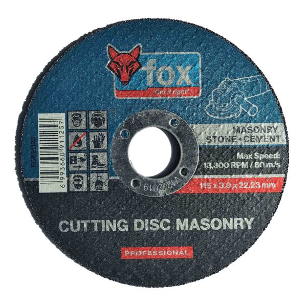 FOX91125 – DISC FOX CUT MASONRY PRO 115X3.0MM