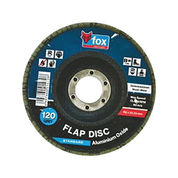 FOX91470 – DISC FOX FLAP STD ALU/OXIDE 115MM 120G