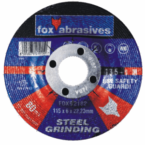 FOX92182 – DISC FOX GRIND STEEL STD 115X6.0MM