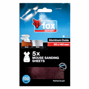 FOX95040 – ABR FOX MOUSE SANDING 95X140MM P150 P/5