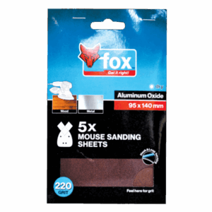 FOX95050 – ABR FOX MOUSE SANDING 95X140MM P220 P/5