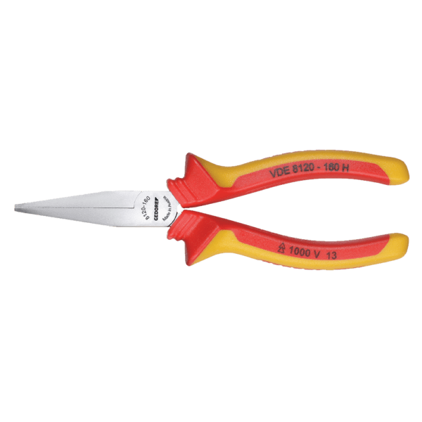 GED1552090 – PLIER FLAT NOSE GEDORE VDE #8120-160MM