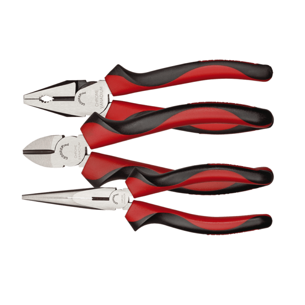 GEDR28002003 – PLIER GED RED SET 2C-HANDLE P/3