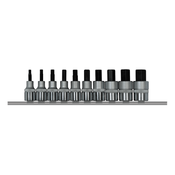 GEDR62558110 – ALLEN BIT SOCKET SET GED RED 1/2 10PCE