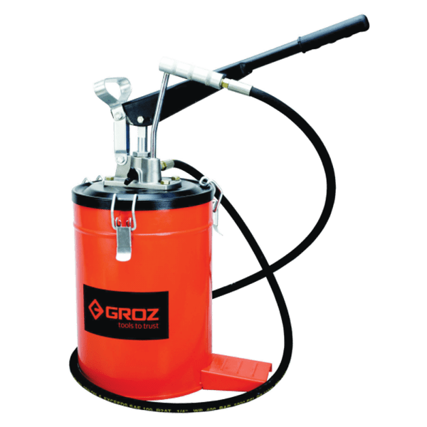 GRO2137 – GROZ GREASE PUMP FOOT W/10KG BKT FOP10A