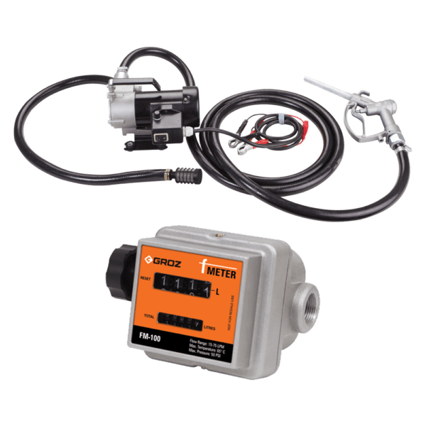 GRO2167 – GROZ PUMP ELEC 12V DIESEL BATTERY KIT
