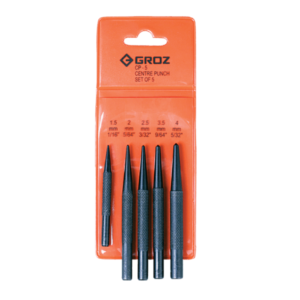 GRO4025 – GROZ PUNCH CENTRE SET CP-5 P/5