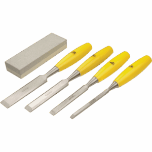 HON0820 – CHISEL MTS WOOD SET 4PC +OIL STONE WZ374