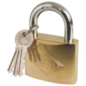 HON5013 – PADLOCK MTS BRASS PLATED P/P  50MM