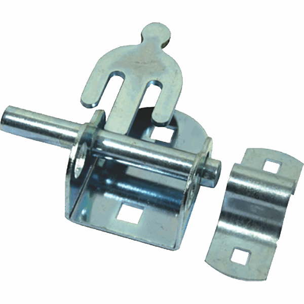 HWI1035 – BOLT PAD OVAL D/END LOCK GALV 100MM P/10