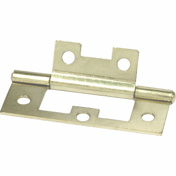 HWI2230 – HINGE SINKLESS BRASS PLATED 50MM 10PAIR