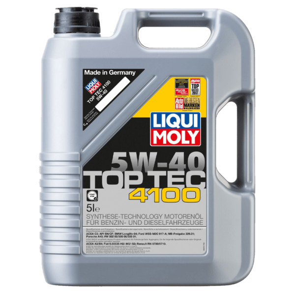 LIQ9511 – LIQUI MOLY OIL TOP TEC 4100 5W40 5L
