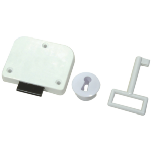 MAK03676 – MACKIE LOCK CUPBOARD PLASTIC WHITE SET
