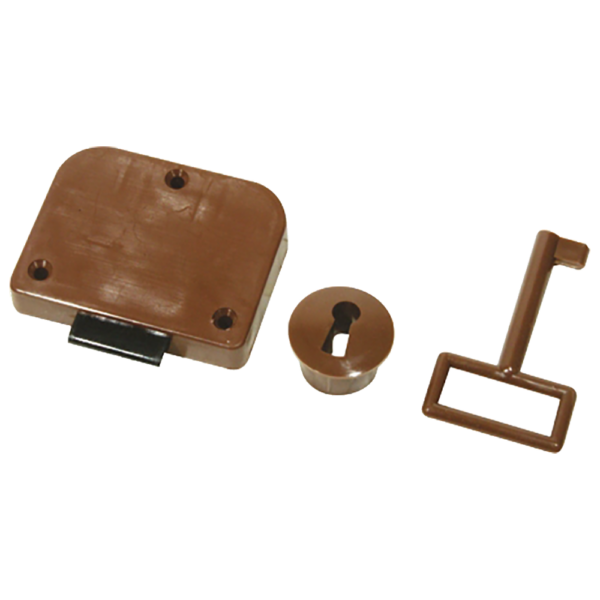 MAK03683 – MACKIE LOCK CUPBOARD PLASTIC BROWN SET