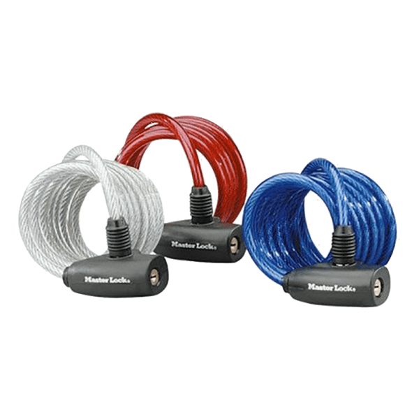 MAS1000 – MASTER CABLE LOCK 1.2MX8MM CLRS 300019