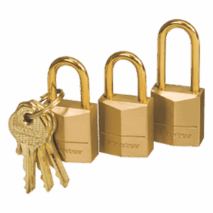 MAS1190 – MASTER PADLOCK BRASS 15MM P/3 K/A 205768