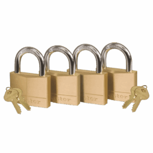 MAS1240 – MASTER PADLOCK BRASS 20MM P/4 K/A 208003