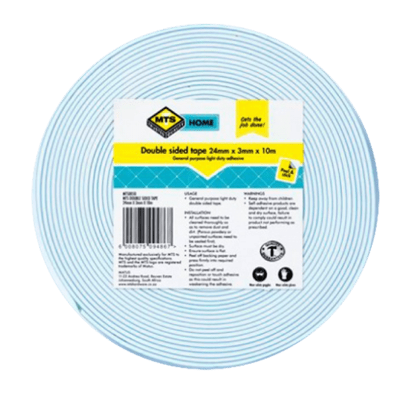 MTS0050- MTS HOME DOUBLE SIDED TAPE 24MMX3MMX10M