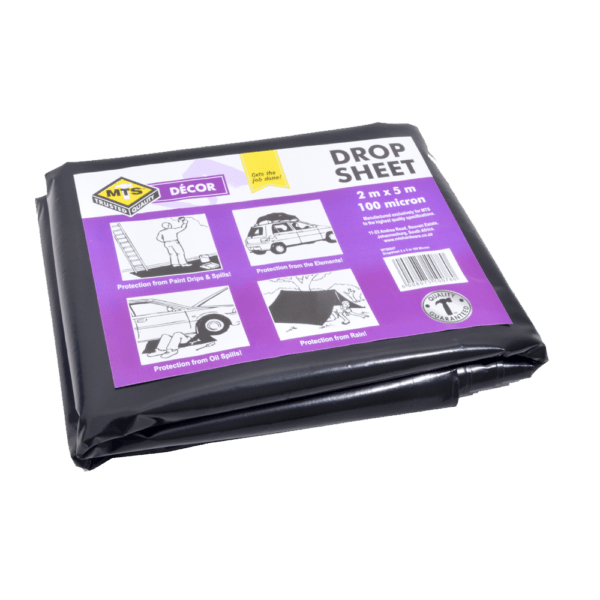 MTS0247 – MTS DROPSHEET BLACK 2X5M 100MIC