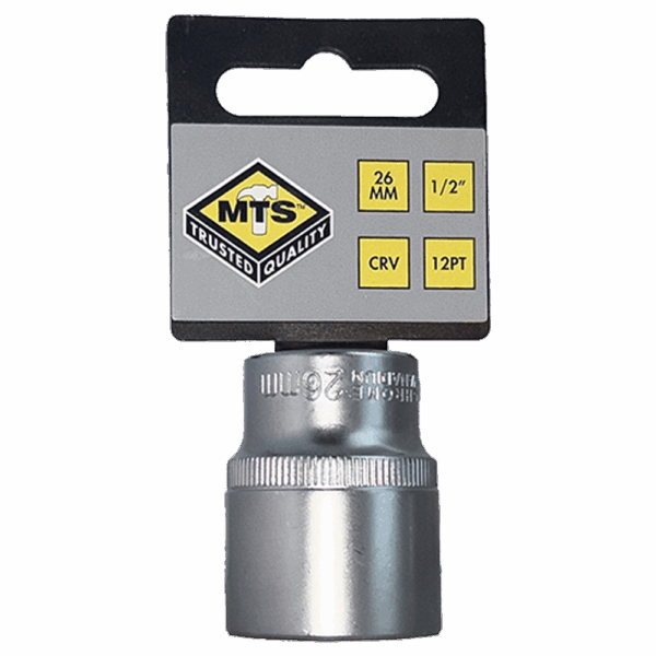 MTS8026 – MTS SOCKET 1/2″ BI HEX CRV – 26MM