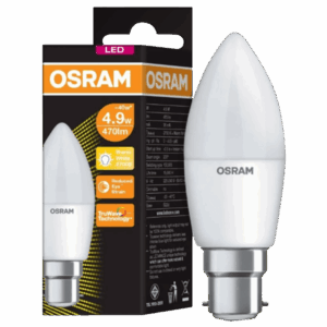 OSR5051 – LED OSRAM CANDLE 4.9W B22 WARM WHITE