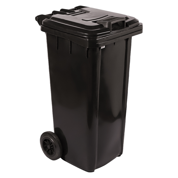 PRID0070 – REFUSE BIN WHEELIE 240L BLACK LID PRIDE