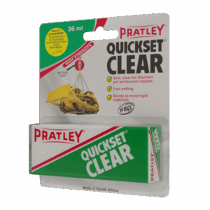 PRT1015 – PRATLEY GLUE QUICKSET CLEAR 36ML A