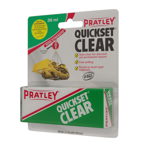 PRT1015 – PRATLEY GLUE QUICKSET CLEAR 36ML A